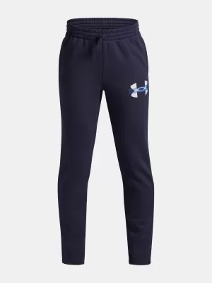 Спортни панталони за момчета UNDER ARMOUR UA RIVAL FLC CBLCK GRPHC JGR 6004995-403 СИНЬО