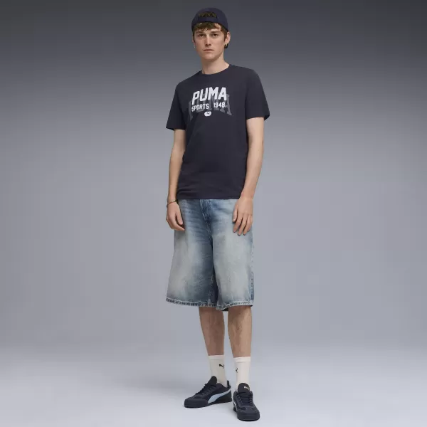  Риза PUMA GRAPHIC VARSITY TEE 68803516 НОВ ФЛОТ 