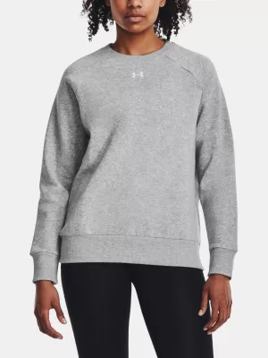 Дамски суичър UNDER ARMOUR UA RIVAL FLEECE CREW 1379508-012 СИВО