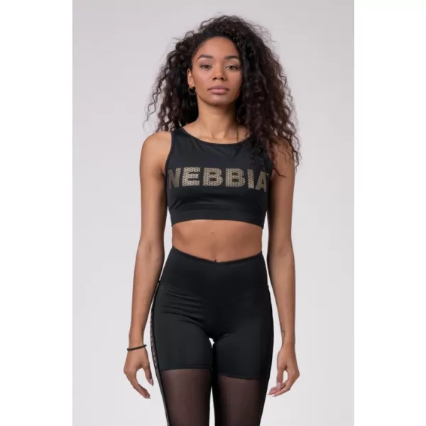 Мини горнище Gold Mesh 830 BLACK Nebbia 