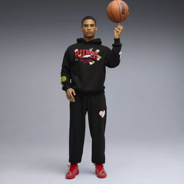  Мъжки анцузи PUMA HOOPERHOTLINE SWEATPANT 63283402 PUMA BLACK 