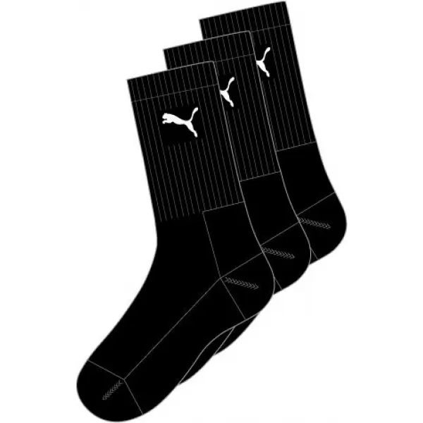  Мъжки чорапи PUMA CREW SOCK 3P 88035501 ЧЕРНО 