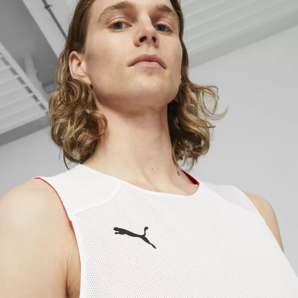  Мъжки фланелка PUMA REVERSIBLE PRACTICE JERSEY 67664003 PUMA RED 