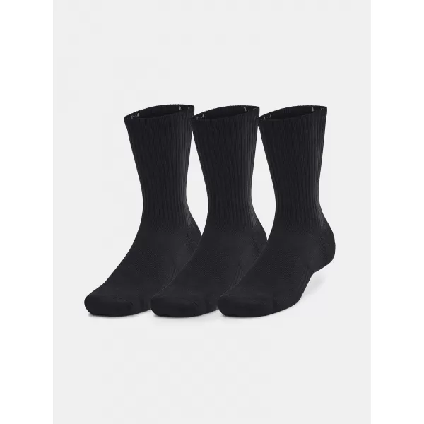  Чорапи UNDER ARMOUR UNISEX UA TC 3PK CREW 1386311-001 ЧЕРЕН 