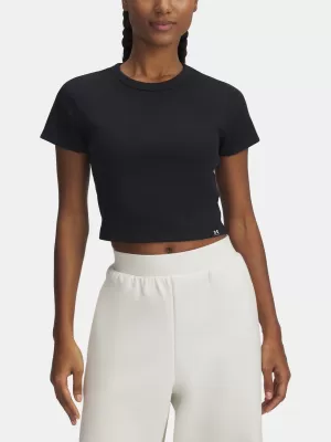 Дамска тениска UNDER ARMOUR UA RIVAL RIB BABY TEE 6000264-001 ЧЕРЕН