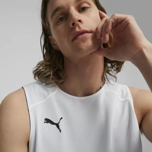  Мъжки фланелка PUMA REVERSIBLE PRACTICE JERSEY 67664005 ЕЛЕКТРИЧЕСКА СИНЯ ЛИМОНАДА 
