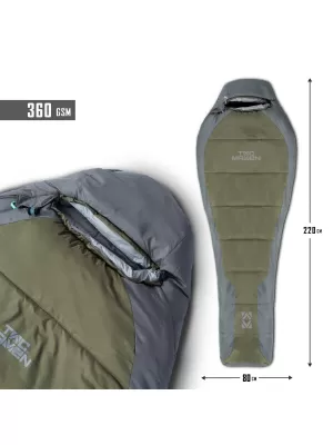 Спален чувал PENTAGON MUMMY SLEEPING BAG 360GR/M² D19003 КАФЯВО СИВО/МИКС