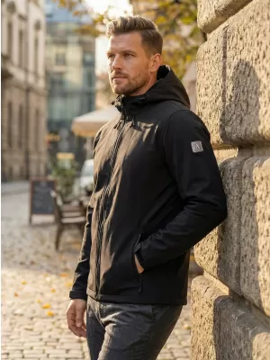 Мъжко софтшел яке ALTISPORT NEWET ЧЕРЕН