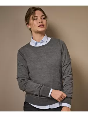 Дамски пуловер TEE JAYS | TJ 6006 СИВ МЕЛАНЖ