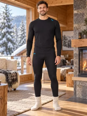 Мъжки термо комплект ALTISPORT GAIN ЧЕРЕН