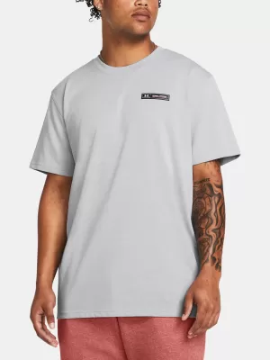 Мъжка тениска UNDER ARMOUR UA HW ARMOUR LABEL SS 1382831-011 СИВО