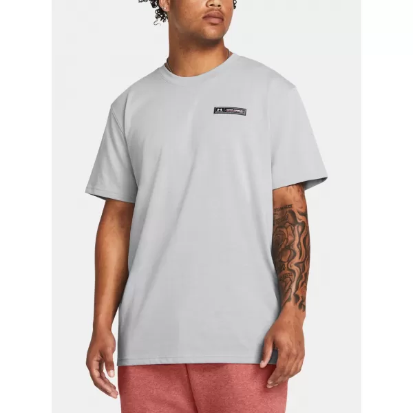  Мъжка тениска UNDER ARMOUR UA HW ARMOUR LABEL SS 1382831-011 СИВО 