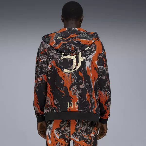  Мъжки суичър PUMA LAFRANCE HEEM ERA FULL ZIP 63247101 ОРАНЖЕВО GLO/AOP 
