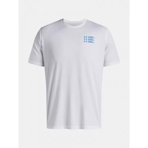  Мъжка тениска UNDER ARMOUR UA TRIPLE STACK LC LOGO SS БЯЛО 