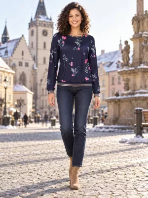 Риза KIXMI VANESSA ТЪМНО СИНЬО