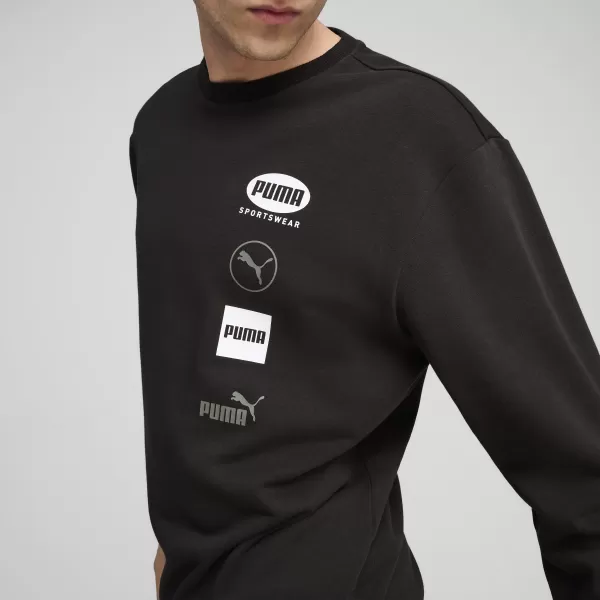  Мъжки суичър PUMA POWER GRAPHIC CREW 68275101 PUMA BLACK 