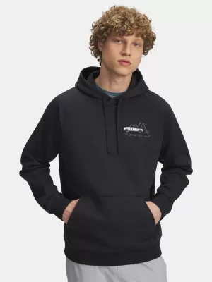 Мъжки суичър UNDER ARMOUR UA RIVAL FLEECE HBR LOGO HD 6003955-001 ЧЕРЕН