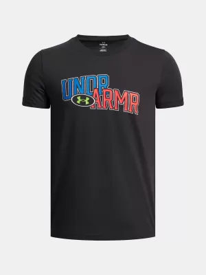 Момчешка тениска UNDER ARMOUR UA OVERLAY WM SS 6005069-001 ЧЕРЕН