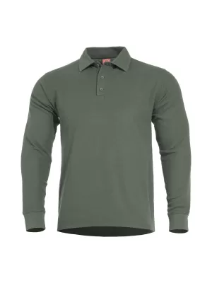 тениска PENTAGON ANIKETOS LONG POLO K09013 КАМУФЛАЖНО ЗЕЛЕНО