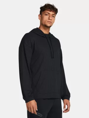 Мъжки суичър UNDER ARMOUR UA RIVAL WAFFLE HOODIE 1383108-001 ЧЕРЕН