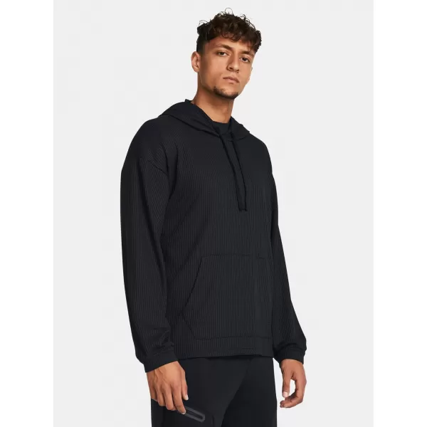  Мъжки суичър UNDER ARMOUR UA RIVAL WAFFLE HOODIE 1383108-001 ЧЕРЕН 