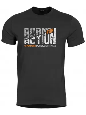 тениска PENTAGON AGERON BORN FOR ACTION K09012 ЧЕРЕН