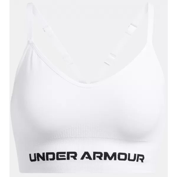  Дамски сутиен UNDER ARMOUR VANISH SEAMLESS LOW BRA 1384417-100 БЯЛО 