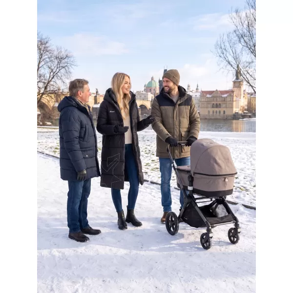  Дамско палто KIXMI VENECIA ЧЕРНО/БЯЛО 