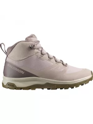 Дамски обувки SALOMON OUTSNAP WATERPROOF W ETHEREA/IRON/COYOTE BROWN