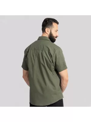 Мъжка риза PENTAGON PLATO SHIRT SHORT K02019 ВЪЛК/СИВ