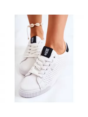 Дамски маратонки BIG STAR HH274071 WHITE/BLACK Big Star Shoes