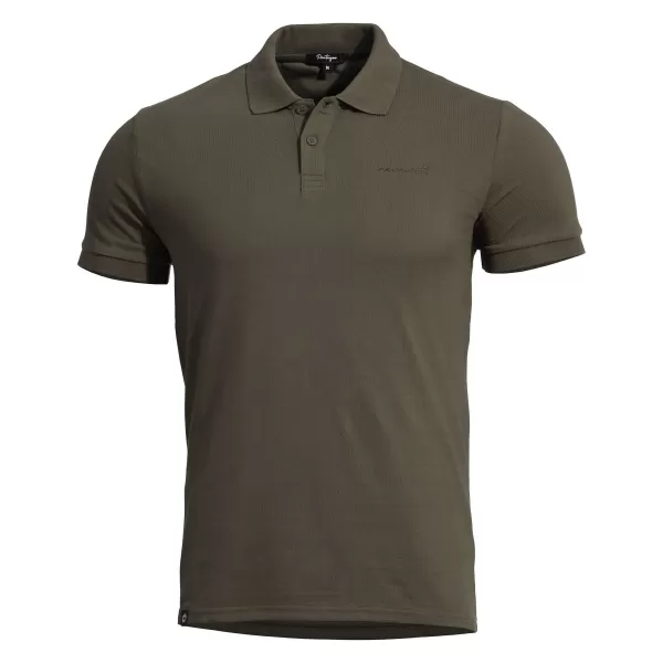  Мъжка тениска с яка PENTAGON MOTH PIQUET POLO SHIRT K09047 КАФЯВО СИВО 