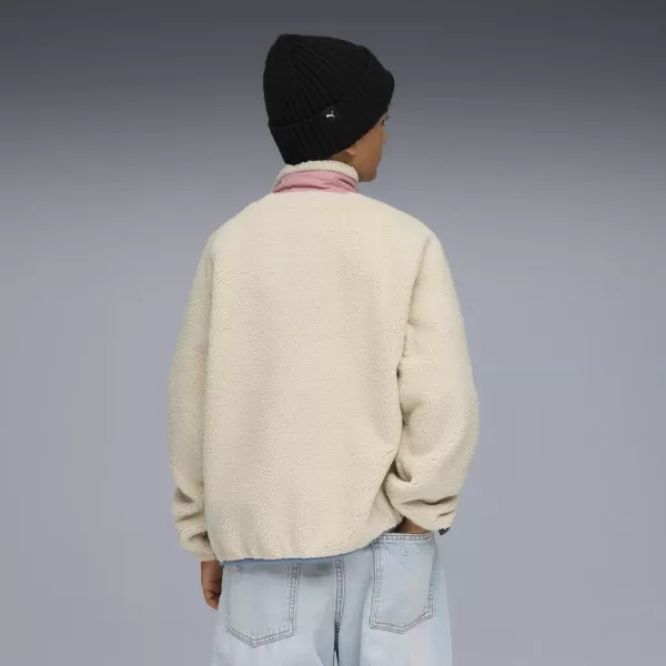  Детско яке PUMA HYBRID SHERPA JACKET 68840587 АЛПИЙСКИ СНЯГ 