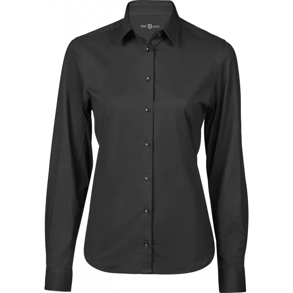  Дамска риза TEE JAYS | TJ 4031 ЧЕРЕН 