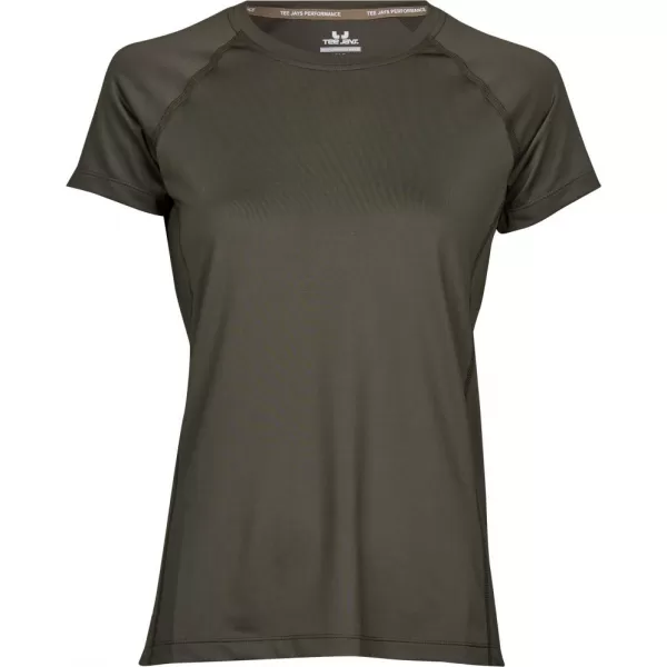  Дамска тениска TEE JAYS | TJ 7021 МАСЛИНОВ МЕЛАНЖ 