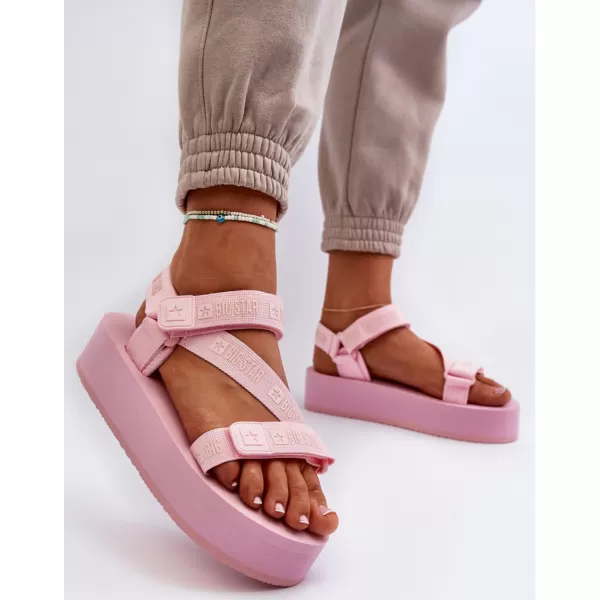  Дамски сандали на платформа BIG STAR NN274A041 PINK Big Star Shoes 