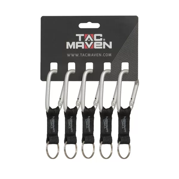  Карабина PENTAGON CARABINER 7ΜΜ D25028 СРЕБРО 