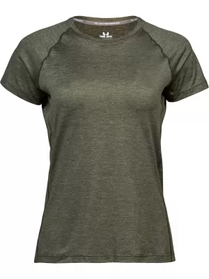 Дамска тениска TEE JAYS | TJ 7021 МАСЛИНОВ МЕЛАНЖ