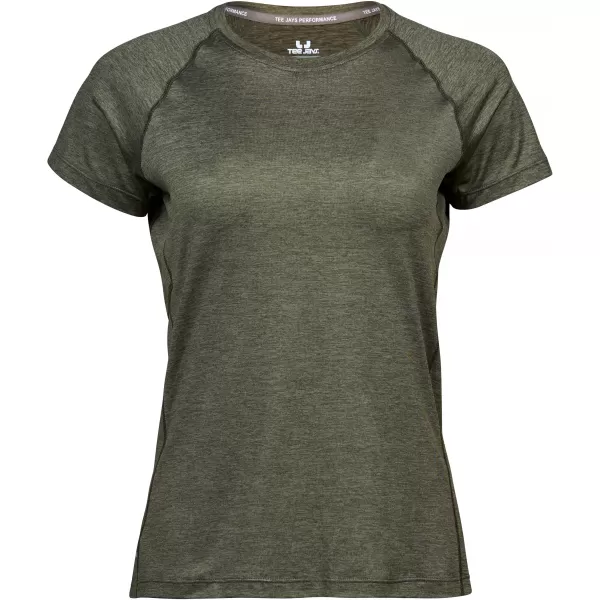  Дамска тениска TEE JAYS | TJ 7021 МАСЛИНОВ МЕЛАНЖ 