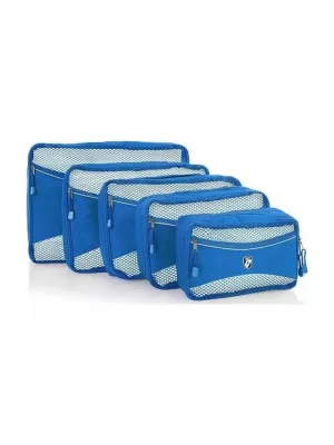Комплект органайзери HEYS ECO PACKING CUBE 5PC SET II СИНЬО