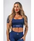Оформящ безшевен топ топ FLOW SEAMLESS 499 BLUE Nebbia