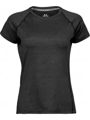 Дамска тениска TEE JAYS | TJ 7021 ЧЕРЕН МЕЛАНЖ