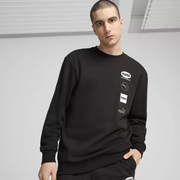  Мъжки суичър PUMA POWER GRAPHIC CREW 68275101 PUMA BLACK 