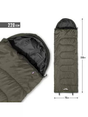 Спален чувал PENTAGON SENTINEL SLEEPING BAG 220GR/M² D19001 КАФЯВО СИВО