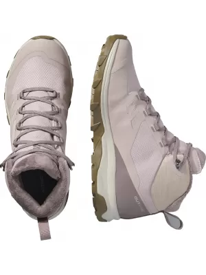 Дамски обувки SALOMON OUTSNAP WATERPROOF W ETHEREA/IRON/COYOTE BROWN