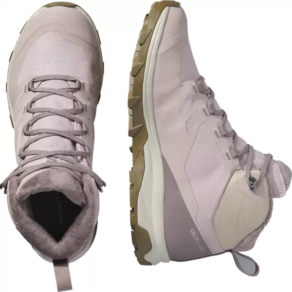  Дамски обувки SALOMON OUTSNAP WATERPROOF W ETHEREA/IRON/COYOTE BROWN 