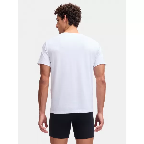  Мъжка тениска UNDER ARMOUR M UA PERF COTTON CREW NECK-2PK 6007621-100 БЯЛО 