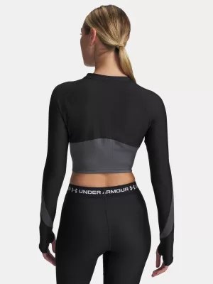 Дамска тениска UNDER ARMOUR UA HG RIB 1/4 ZIP 6003981-004 ЧЕРЕН