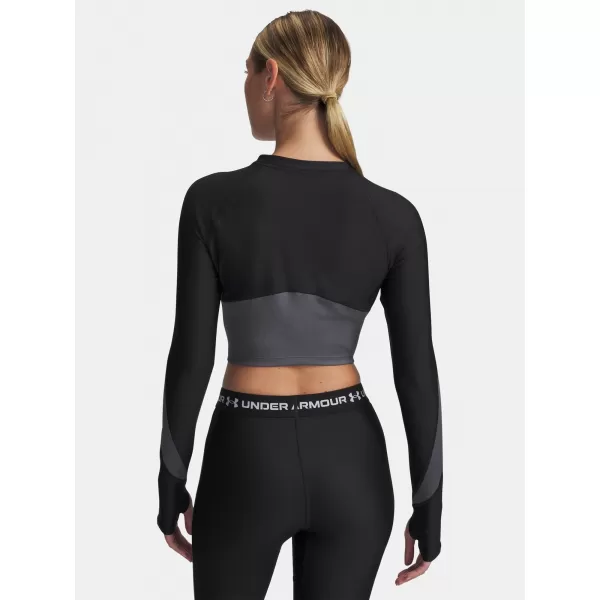  Дамска тениска UNDER ARMOUR UA HG RIB 1/4 ZIP 6003981-004 ЧЕРЕН 