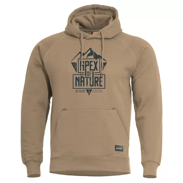  Суичър PENTAGON PHAETON HOOD SWEATER APEX OF NATURE K09021 ТЕН КАФЯВО 